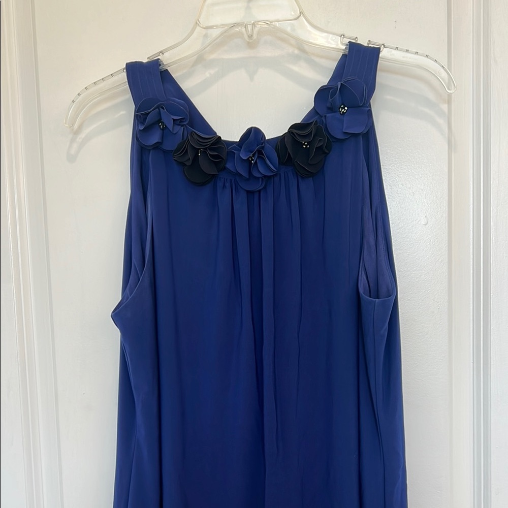 Dressbarn Blue Halter Dress Size 12